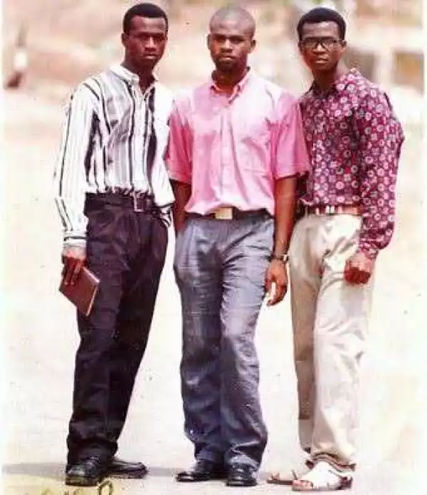 Throwback photo of Paul and Peter Okoye of P-Square